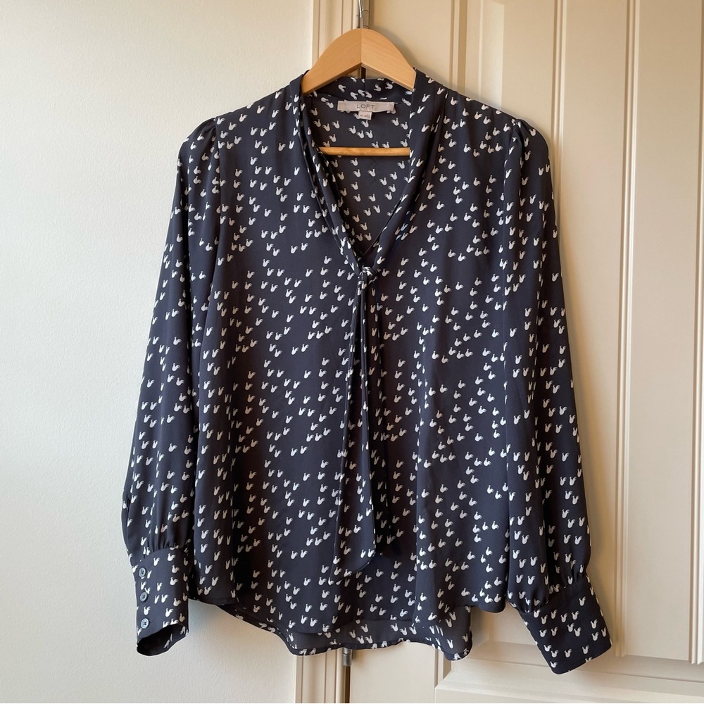 Loft Dress Blouse with Chickens!